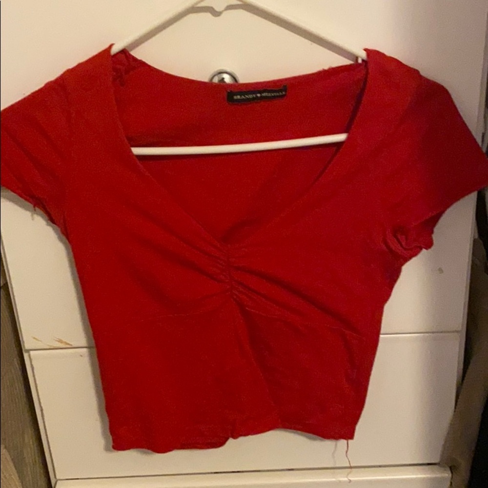 red brandy Melville gina top